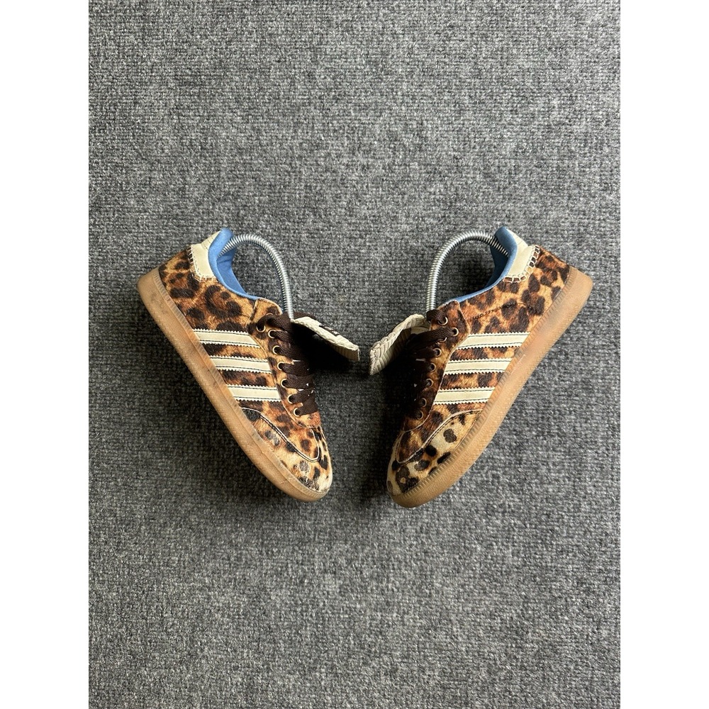 Women's Adidas x Wales Bonner Samba Leopard Pony Hair Sneakers, Size US 6